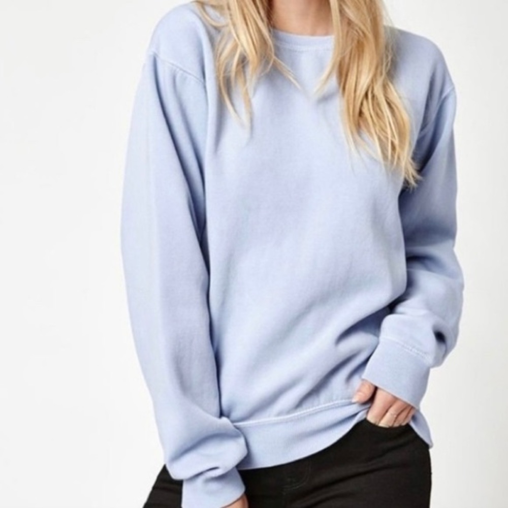 Brandy Melville Erica Sweatshirt Light Blue